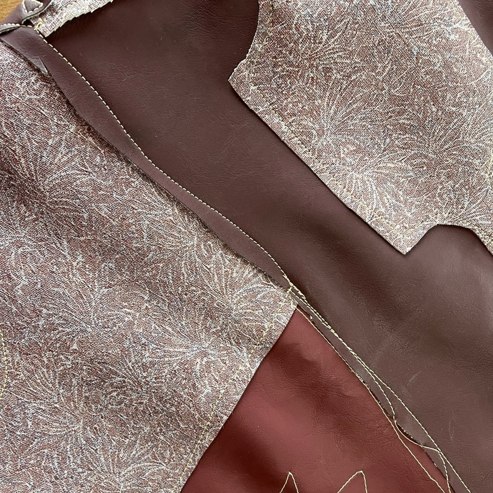Handcrafted Extra Large Commercial Upholstery Tote with Long Shoulder Strap - Picture 8 of 11